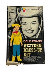 DALE EVANS WESTERN DRESS UP KIT BY COLORFORMS IN BOX VINTAGE 1959