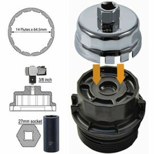 Steel Oil Filter Wrench Cap Tool For Toyota Corolla Matrix Prius Scion 1.8 Liter