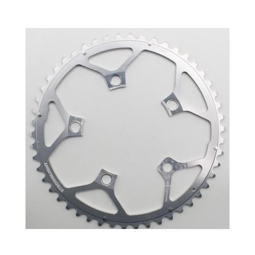 Plateau de vélo route Stronglight 50 dents 110 mm compact alu argent compatible Campagnolo