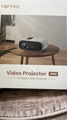 TOPTRO 1080P HD Lumen Heimkino-Projektor - Weiß