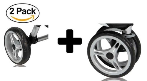 Baby Jogger City Mini Single 3 Complete Wheel Set, 2 Rear Wheels + 1 Front Wheel - Afbeelding 1 van 2