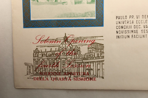 Vatican City FDC w US SC#A124 Solemn Opening of the 4th Session Paulo PP VI - Picture 8 of 12