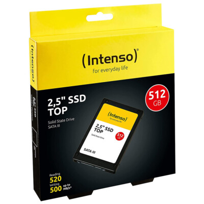 kQ Intenso 2,5'' SSD intern TOP 512 GB SATA III Festplatte Solid State Drive