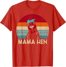Mama Hen Chicken Mom Gifts Pajamas Retro Retro Cute Unisex T-Shirt