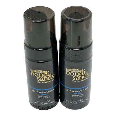 Bondi Sands The Australian Tan Dark Self Tanning Foam Travel Size 100ml LOT OF 2