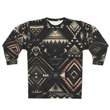 All Over Print Crewneck Sweatshirt Southwestern Navajo Aztec Native American