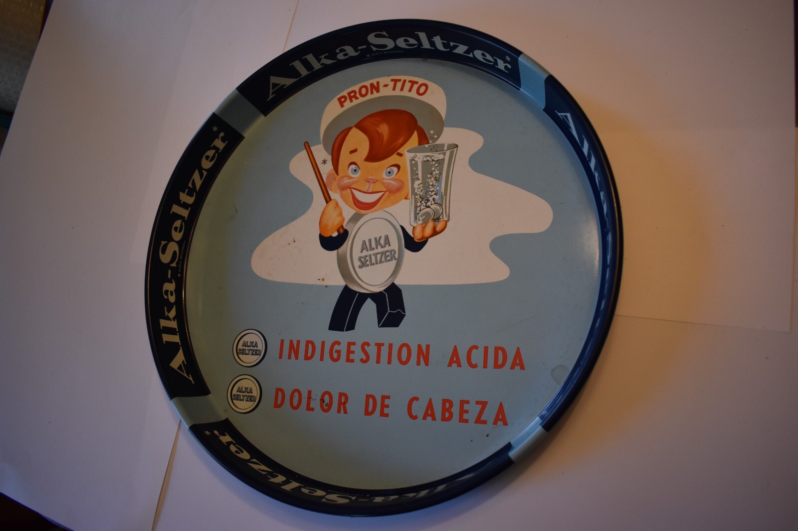 Vintage Mexican Alka Seltzer Serving Tray. PronTito eBay