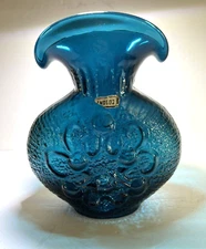 1960’s Colony Italy Wayne Husted (Blenko) Antigua Double Spout Pitcher Vase