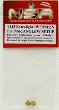 7115 NSR Extra Light 15-Tooth Pinion Gear Anglewinder 1:32 Slot Car Part