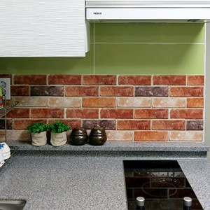 Brick Effect Tile Stickers Home Decor Kitchen Bathroom Wall Diy