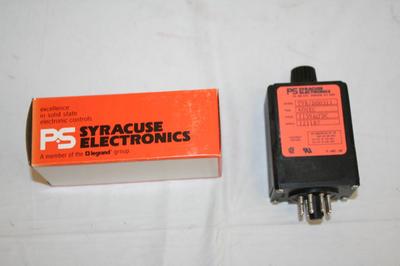 PS Syracuse TVR/D-00311 Time Delay Relay .6 to 60 Sec. 115VAC/DC TVR/D00311 NOS