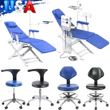 Silla plegable simple dental portátil / taburete médico móvil