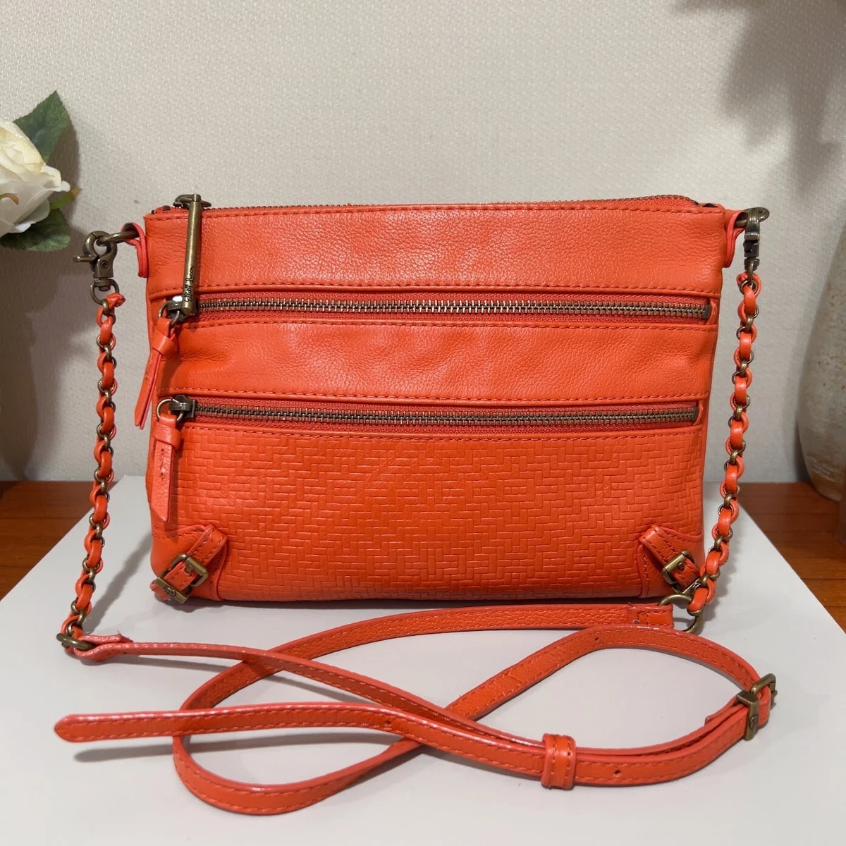 Vegan leather online clutch