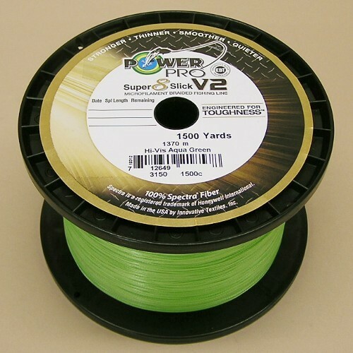 Power Pro Super Slick V2 Braid Fishing Line 50lb Test 1500 Yd HiVis