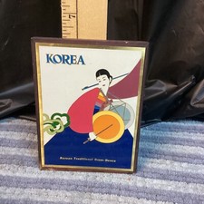 Korea Korean Traditional Drum Dance Art On Wood