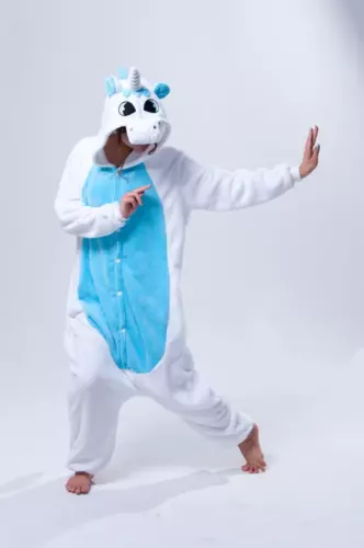 Mens Ladies Fleece Pyjama Pajamas Kigurumi Onsies Adults Animal Costume UK - Picture 18 of 68
