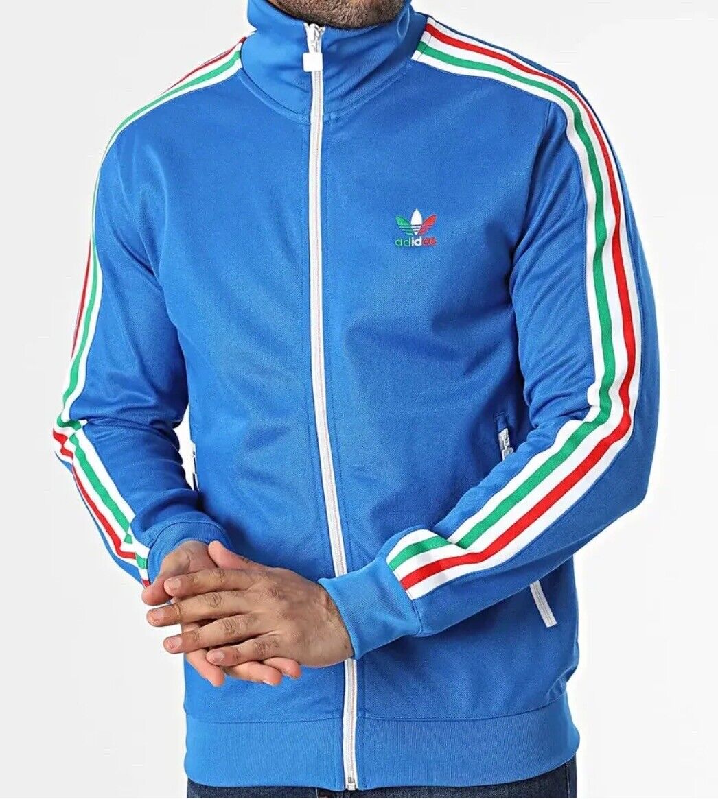 adidas FB Nations Beckenbauer Track Top Jacket Blue Red adidas FB Nations Beckenbauer Track Top Jacket Blue Red
