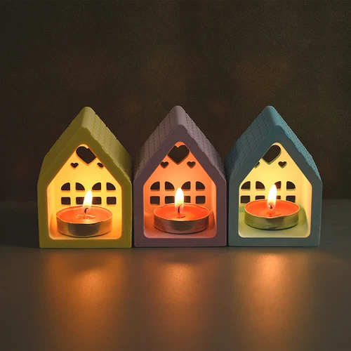 Romantic Heart House Molds Silicone Soap Candle DIY Making Mold Tool Epoxy Craft - Picture 8 of 15