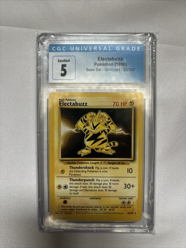 Electabuzz graded CGC 5 for sale on eBay
