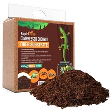 ReptiCasa Compressed Coconut Fiber Substrate 10 lb. Block Odor & Waste Absorbent