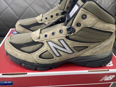 New Balance 990V4 Size 10 US MO990FL4 Olive Green Army Suede Trail Boots Mens | eBay