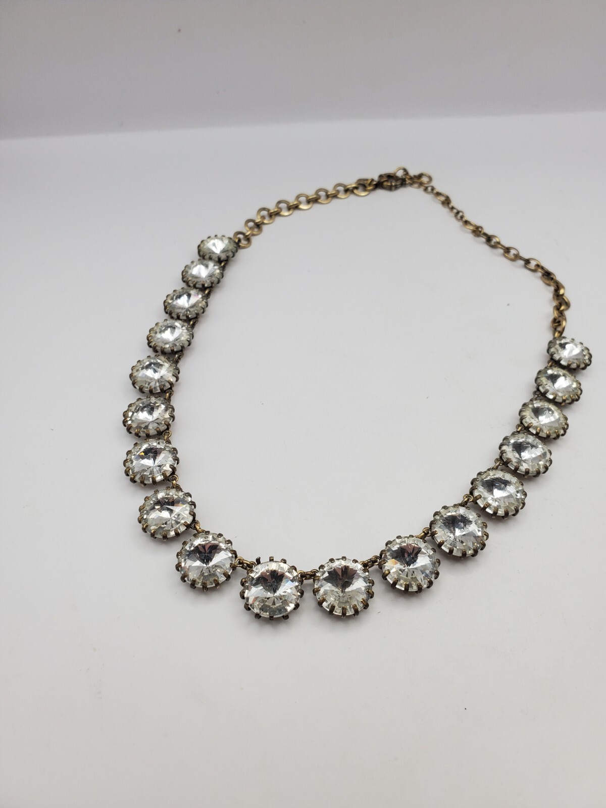 J. Crew Gold Tone Venus Flytrap Clear Rhinestone … - image 6