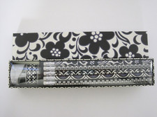 Vera Bradley Pencil Box 10 Pencils Night  Day Pattern Sharpener Holder
