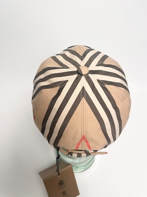 ハット Burberry Monogram Motif Icon Stripe Cotton Baseball Cap Burberry Monogram Motif Icon Stripe Cotton Baseball Cap, sz