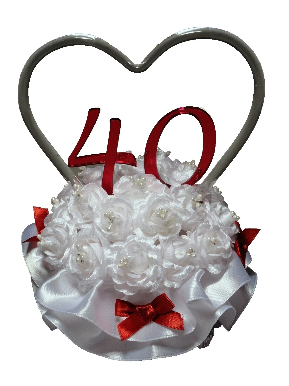 Crystal/Glass White Wedding Cake Decorations