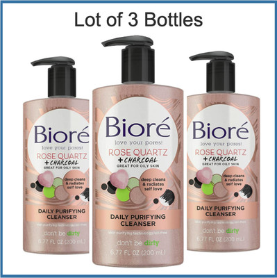 rose quartz and charcoal face wash