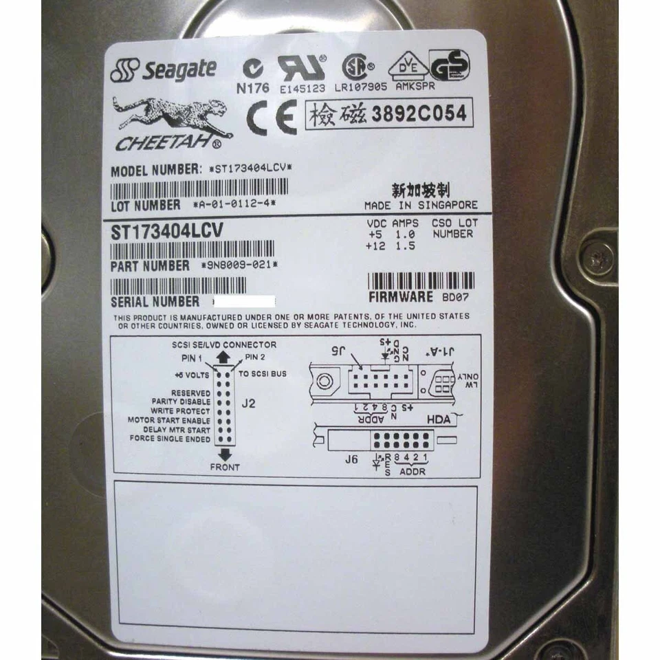 EMC 100-845-222 Hard Drive 73GB 10K SCSI 3.5in - Image 4 of 4