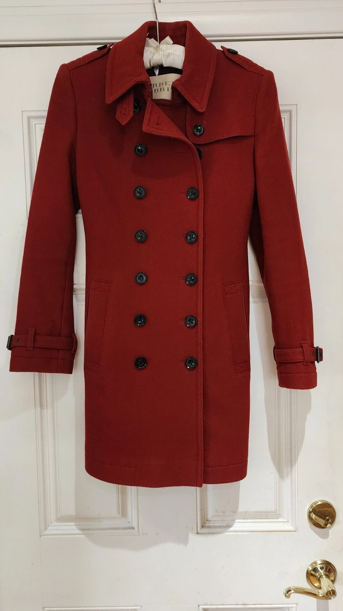 Burberry brit shop wool trench coat