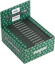 24x Granny's Organic Long Papers mit Tips 108x45 mm Slim 36 Blatt Joint