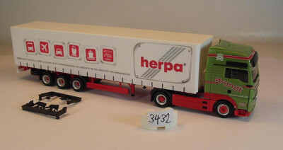 Herpa 1/87 Nr. WeMo MAN TGX XXL Sattelzug Gardinenplane Wandt Spedition #3432
