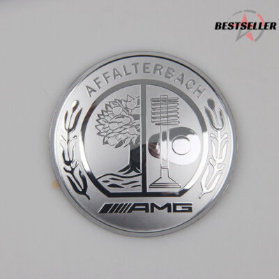 Verkaufe Silber 52mm 3D Lenkrad Logo Abdeckung Blende Passend Für Mercedes Be...