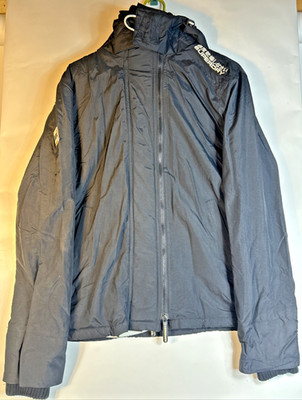 Men's L Superdry Windcheater Upgrade Jacket Black. Japan Hooded M50009ZPDR Lined