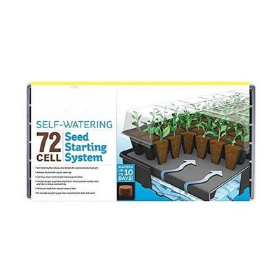 72-Cell Self-Watering Greenhouse Kit,Indoor Growing System,Comes with 72 pellets