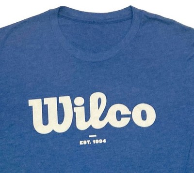 WILCO Adult Large Long Sleeve Blue Band Tee T-Shirt JEFF TWEEDY (No Tag Size ID)