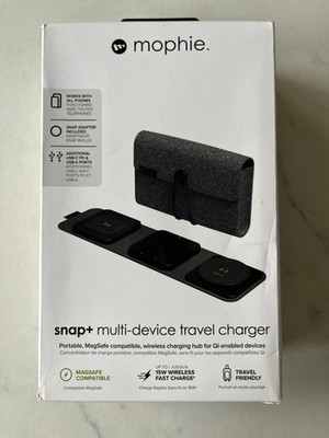 Mophie  snap+ 15W 3-in-1 Multi-Device Travel Charger MagSafe Compatible