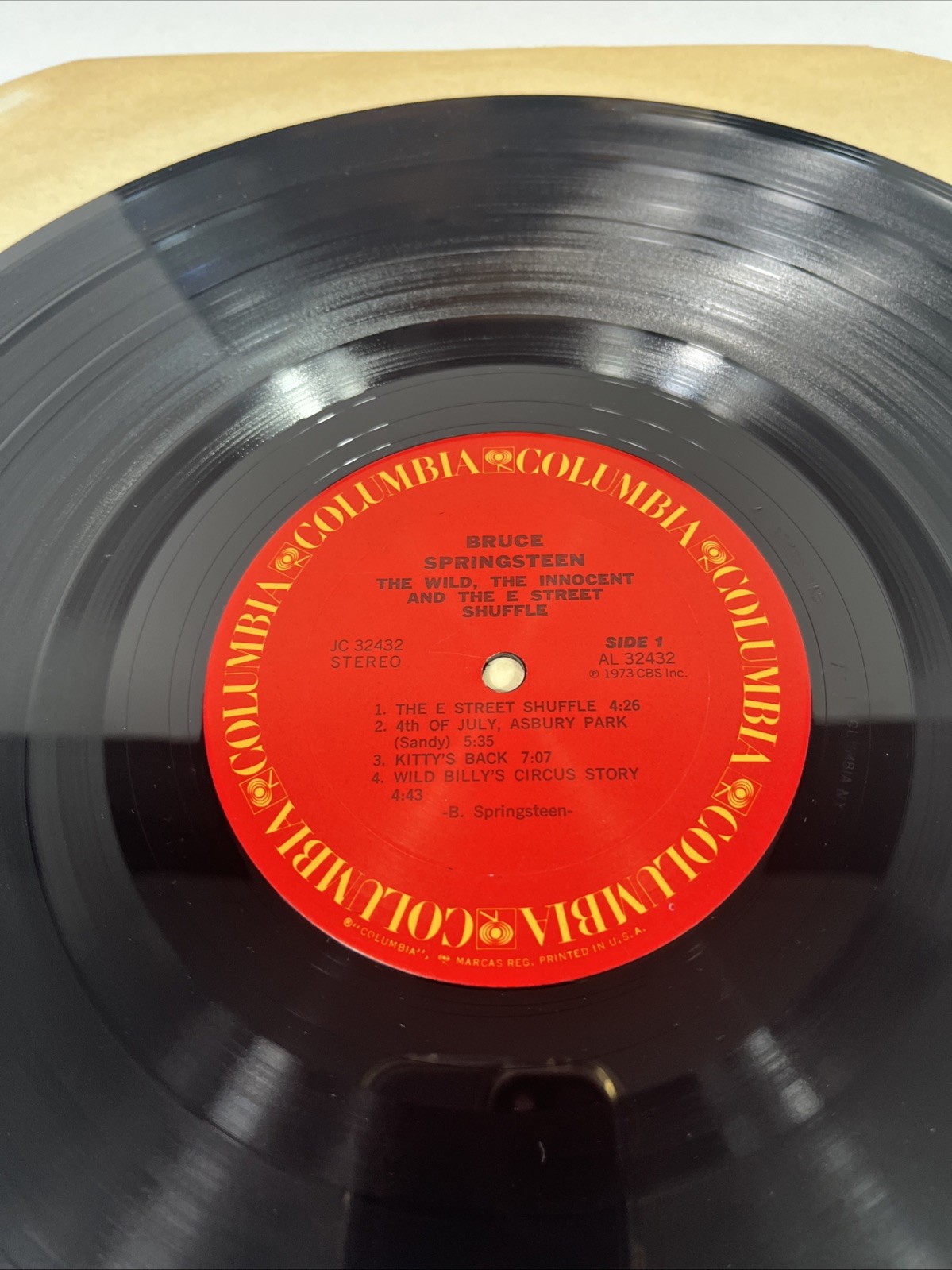 BRUCE SPRINGSTEEN The Wild The Innocent Vinyl Lp JC 32432 1973 Tested VG+ thumbnail 9