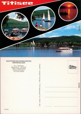 Titisee-Neustadt Titisee: boat rental tours Winterhalder 1978