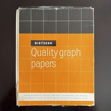 Dietzgen Quality Graph Papers 8 1/2 x 11 in. just under 100 sheets NOS Open Box