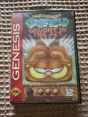 Garfield: Caught in the Act Sega Genesis Game - Cartridge & Case - NO Manual - U