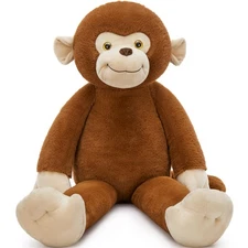 3.2lb Weighted Monkey Stuffed Animal Plush Toy,39.5in Long-Legged Monkey Plus...