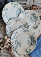 4 ANCIENNES ASSIETTES PLATES