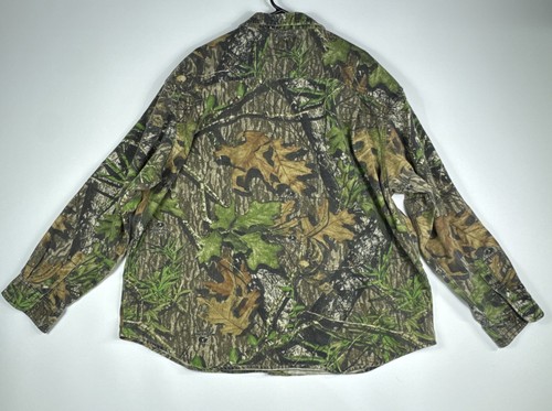 FieldStaff Mossy Oak National Wild Turkey Federation button up shirt Hunting VTG - Picture 2 of 16