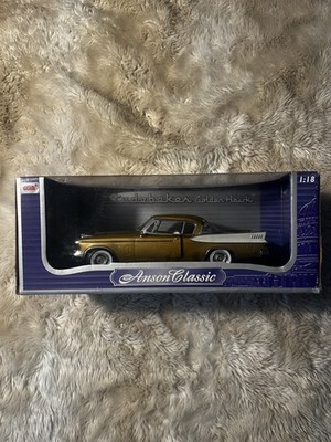 NEW Vintage Anson Classic 1957 Studebaker Golden Hawk Collectible Car 1:18