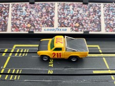 AURORA AFX 211 DATSUN BAJA PICKUP Mustard Vintage HO Slot Car Magna Traction