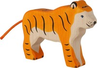 Tiger, Stehend | Deutsch (2025) | Ca. 14 X 2,8 X 10,5 Cm, Holz, Per StüCk