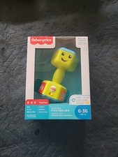 Fisher-Price Laugh  Learn Baby To Toddler Toy Countin  Reps Dumbbell Rattle